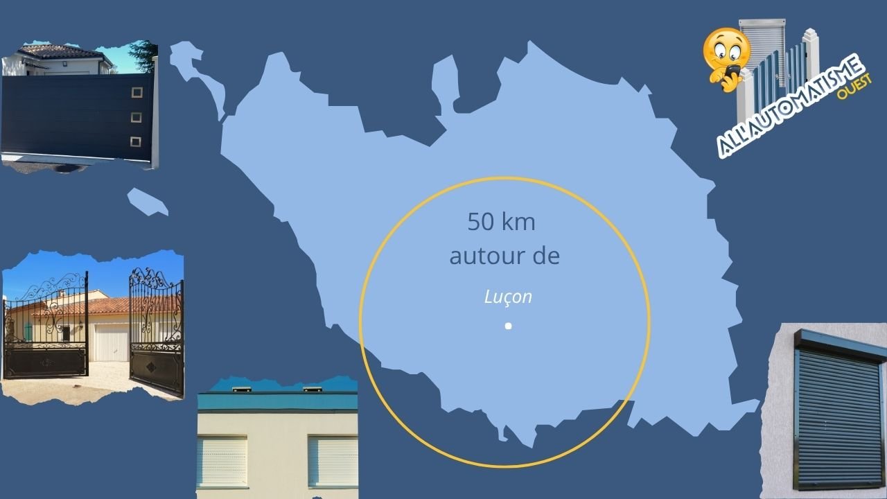 Artisan réparateur volets et portails basé à Luçon All’Automatisme Ouest intervient dans un rayon de 50 km autour de Luçon All’Automatisme Ouest intervient dans un rayon de 50 km autour de Luçon
