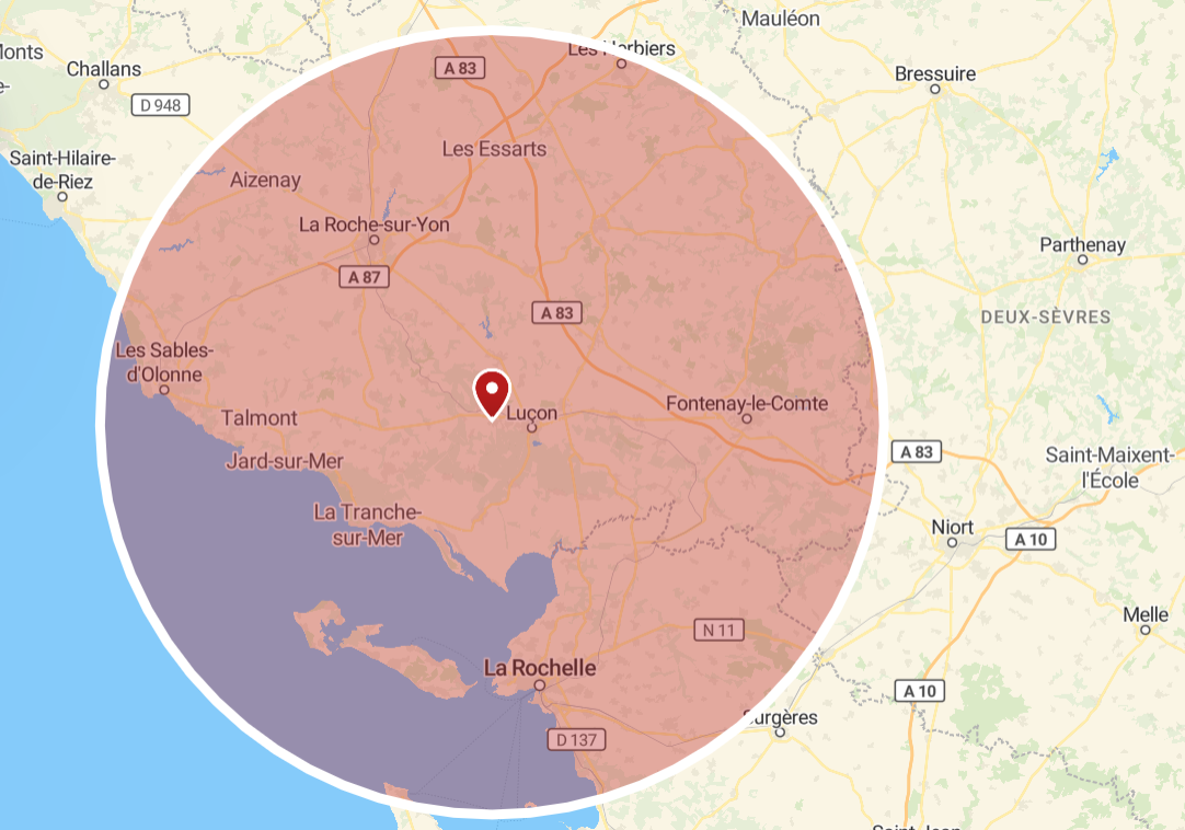 Zone d'intervention pour réparation de volets et portails Zone d'intervention pour réparation de volets et portails